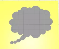 Set of Six Callouts/Speech Bubbles Stencils