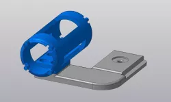 Shoutgun microphone mount for BlackMagic Ursa Pro