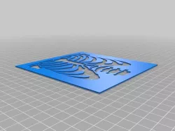 Skeleton Rib Cage Stencil