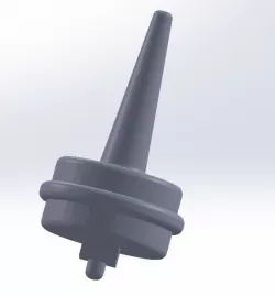 Spinning top for tiroler roulette