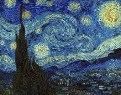 Starry Night Multi-Color Lithophane
