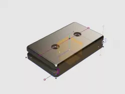 Travel trailer LCD mounting puck