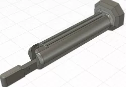 V2 Thread on Spoolholder with print in place locking latch for Creality CR 10, Ender 2 & 3 etc. 