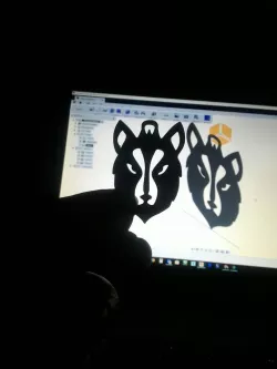 Wolf Keychain