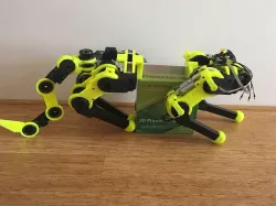 3D printed Robot Leg with Cycloidal Actuator and SEA