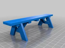 3DBear Picnic Bench - a Picnic Table remix