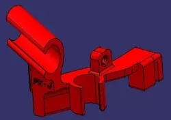 alfawise u20 support câble extrudeur avec guide fils 