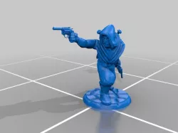 Assasin with pistols and swords (HD).