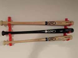 Baseball Bat Wall Mount; Stack-able 