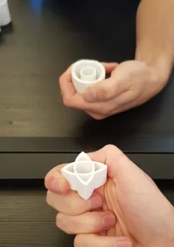 Diamond shape or nested circles? Optical illusion