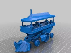 Enn'llien SteamTank (ANBG big canons) miniature for RPG