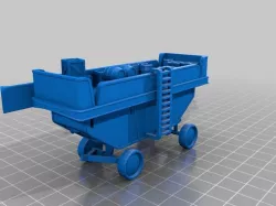 Enn'llien SteamTank (cargo cart) miniature for RPG