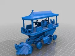 Enn'llien SteamTank (Flame Trower) miniature for RPG