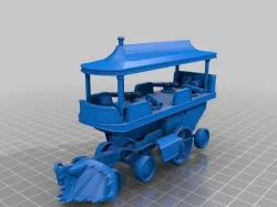 Enn'llien SteamTank (Small Canon) miniature for RPG