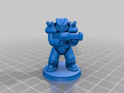 Fallout Wasteland Warfare Tesla X-01 Enclave Power Armor ALT-Pose 28mm
