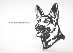 German Shepherd Dog Wall Decoration 
