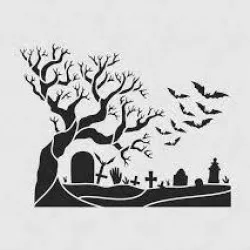 Graveyard stencil