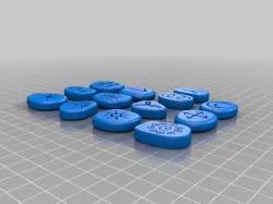 Halloween Witches Runes pebbles