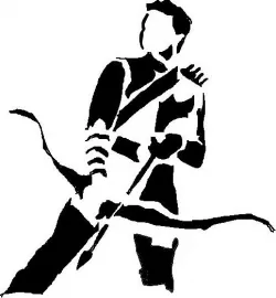 Hawk eye stencil