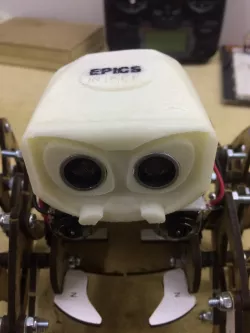 HELMET for the VENNOM robot adaptable to the HC-SR04 sensor