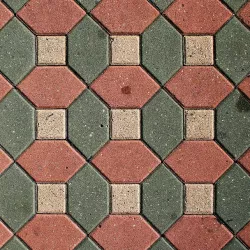 Hex & Square Tile Pattern (Roller & Stamp)