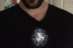 Iron Man Arc Reactor using a SYLVANIA LED Dot It Light