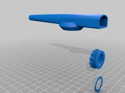Kazoo with pipe thread