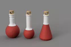 laboratory vessels beakers key ring