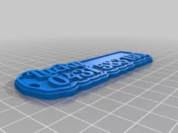 luck dog key chain