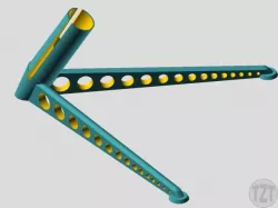 Model Rocket Stand, Tilted