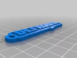 My Customized Multiline Tag or KeychainDI