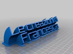 My Customized Sweeping 2-line name plate