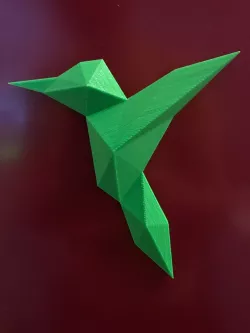 Origami colibri hummingbird