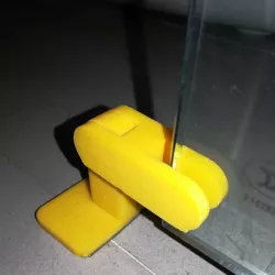 Print in place door-stop for glass door