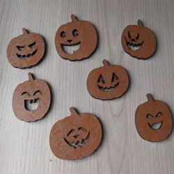 Selection of Friendly Pumpkin Faces