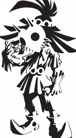 Skull Kid stencil