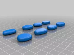 small flat stones pebbles rune template