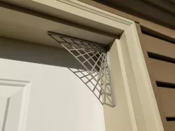 Spider web for corner of door