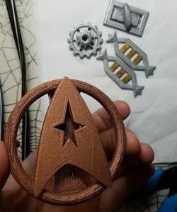 Star Trek Monster Maroon accessories Pins, Clasps, Ranks, Belt Buckle