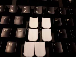 Steno Key Tops for staggered keyboards (Cherry MX style stems) 