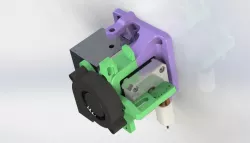 Stock-ish Extruder Mount for Anet A8 and Alike! (Includes Chain and Mount Or Chainless!)