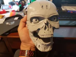 T-800 Terminator Exoskull in four pieces
