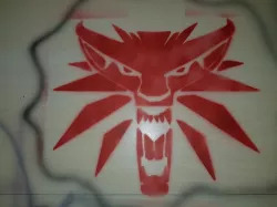 The Witcher Wolf Airbrush Stencil
