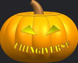 Thingiverse Pumpkin Halloween