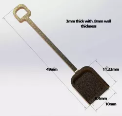 Tiny weed shovel!