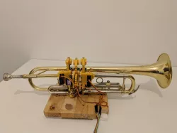 Trumpet-Playing Robot Finger Mechanism