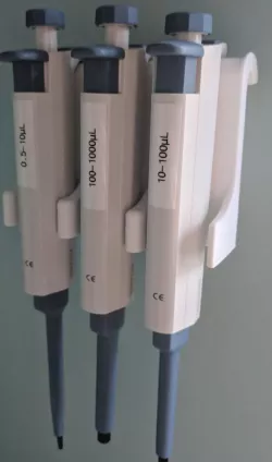 Wall mounted pipette holder