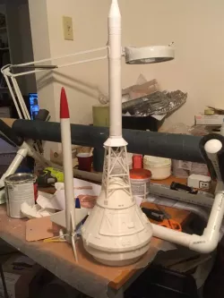 1:22 Scale Apollo capsule and escape system