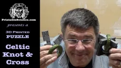 3D Printed Puzzle: Celtic Knot & Cross