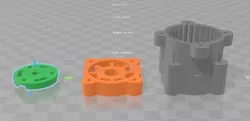 3mm Bearing Adapter for Nema 17 Gearbox